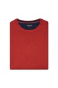 Мужской хлопковый свитер кирпично-красного цвета с круглым вырезом Próchnik PM5 L