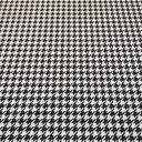 Обивочная ткань велюр с геометрическим принтом, материал «гусиная лапка» черно-белый