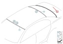 BMW 7 E65 MOULURE INFÉRIEURE ARRIÈRE VITRES 51717033257 7033257photo 10