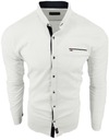 МУЖСКАЯ БЕЛАЯ РУБАШКА С ВОРОТНИКОМ-СТОЙКОЙ 07 БЕЛАЯ XXXL