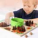 Detská logická hra Hedgehog Peg Board Jemná motorika pre batoľa Vek dieťaťa 4 mesiace +