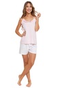 Женская пижама Moraj Delicate с рюшами на вырезе 3500-008 розовая М