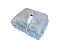 Elektrická deka veľká fleecová mäkká 180x130cm Dominujúca farba odtiene sivej