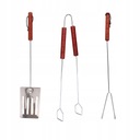 ГРИЛЬНЫЙ НАБОР ЩИПЦЫ, ЛОПАТЕЛЯ, ВИЛКА