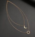 Ожерелье из хирургической стали, позолота 18 карат