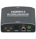 Extractor HDMI-HDMI + Audio SPDIF R/L RCA RETURN Konwerter HDMI 2.0 HDCP2.2