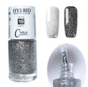 CARLA HYBRID EFFECT Лак для ногтей с серебряными блестками b2
