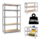Полка складская металлическая 150 х 75 х 30 см Humberg 4840
