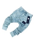 Nohavice Despacito joggery teplákové modré dekatované prešívanie 116 cm