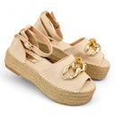 БЕЖЕВЫЕ ЖЕНСКИЕ ЭСПАДРИЛЬИ AMOSSE 40