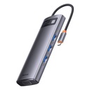 Baseus Hub USB-C 3.1, 3 порта USB 5 Гбит/с, USB-C, VGA, HDMI, кард-ридер