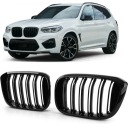 BMW X3 G01 X4 G02 2018-2021 PRE LCI РЕШІТКИ РЕШІТКА РЕШІТКА РАДІАТОРА ЧОРНИЙ БЛИСК ALA M3  (18036052608) фото min 13