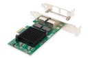 Karta sieciowa DIGITUS przewodowa PCI Express 2x RJ45 Gigabit 10/100/1000Mb Rodzaj portów Ethernet (RJ-45)
