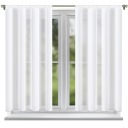 КЛАССИЧЕСКАЯ БЕЛАЯ ГЛАДКАЯ ШТОРА НА ЛЕНТЕ 150х160см