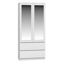 ШКАФ ДВЕРИ ШКАФ ЯЩИКИ ЗЕРКАЛО SS-90 БЕЛЫЙ