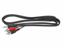Kabel 2 x Wtyk RCA - Wtyk Jack 3,5 1,5m HQ Złącza minijack (3,5 mm) - 2x RCA (cinch)