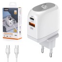Зарядное устройство USB 30 Вт Светодиодная панель USB-C Кабель USB-C