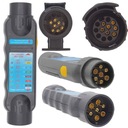 ТЕСТЕР ГНЕЗД СЦЕПКИ ПРИЦЕПА + 2 ПЕРЕХОДНИКА