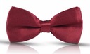 Мужской и женский бордовый галстук-бабочка