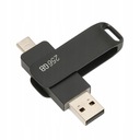 ФЛЕНКОВЫЙ НАКОПИТЕЛЬ 2 В 1, 256 ГБ USB-C 3.0 TYPE C, ДВОЙНОЙ USB-НАКОПИТЕЛЬ, ЧЕРНЫЙ