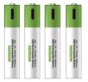 НЕСКОЛЬКО БАТАРЕЙ АККУМУЛЯТОРНАЯ БАТАРЕЯ AAA, 4 ШТ., ЗАРЯЖАЕМАЯ КАБЕЛЕМ USB-C