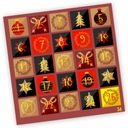 РОЖДЕСТВЕНСКИЕ НАКЛЕЙКИ АДВЕНТ-КАЛЕНДАРЬ 56 20x20