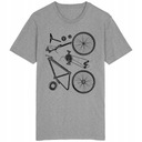 Cyklistické diely Cyklistické tričko Cyklista Cycling Dominujúci vzor print (potlač)