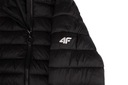 4F Detská zimná páperová bunda kapucňa veľ.128 Rukáv dlhý rukáv
