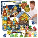 НАБОР МАГНИТНЫХ КОНСТРУКТОРОВ ДЛЯ ДЕТЕЙ, СВЕТЯЩИЕСЯ, 126 элементов