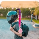 UNIKALNA DECOR NA HELMET - PERUKA Z WARKOCZEM I SUCTION CUP  photo 16