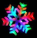 РОЖДЕСТВЕНСКОЕ УКРАШЕНИЕ ОКНА СНЕЖИНКА РАЗНОЦВЕТНЫЙ LED