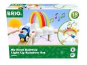 BRIO BRIO My First Railway Interactive Light Up Rainbow Train Set - Toddler