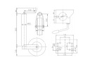 КОЛЕСО КРІПЛЕННЯ 22CM ПРИЧЕПИ МАНЕВРЕНИЙ Z ХОМУТ ЛАВЕТИ 250KG FI-60 60MM  (17876716608) фото min 9