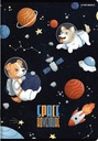 Блокнот А5 на 16 листов ТОП-2000 двухцветная линия Space Adventure