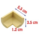 Пенопластовый угловой протектор 55x35x12 мм