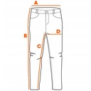 Pánske džínsové mramorové nohavice SLIM FIT čierne V3 OM-PADP-0146 XXL Strih rovný