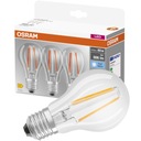 Светодиодная лампа накаливания E27 7Вт = 60Вт OSRAM 4000K 3PAK