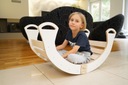 Hojdačka drevená Montessori so šmýkačkou pre deti pevná lakovaná PL Vek dieťaťa 3 mesiace +
