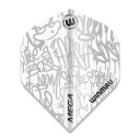 WINMAU MEGA GRAFFITI DART FEATHER БЕЛЫЙ 243