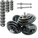 Гантелі CAST IRON 2х30 кг. Набір тарілок 60кг
