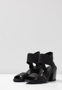 SOREL NADIA sandále čierne na kocke kožené komfortné veľ. 38 Kód výrobcu 1848201010