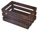 СРЕДНЯЯ ДЕРЕВЯННАЯ КОРОБКА, КОРИЧНЕВАЯ ЭКО КОРОБКА