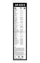 AR533S POIGNÉE ESSUIE-GLACES BOSCH AEROTWIN NOE 530/475 3397118902 PLATEphoto 13