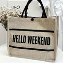 СУМКА-ШОППЕР ДЛЯ ПОКУПОК ПЛЯЖНАЯ СУМКА HELLO WEEKEND