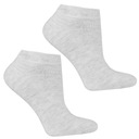 Členkové Ponožky ponožky dámske nízke módne bavlnené sivé hladké 35-38