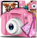 ЦИФРОВАЯ ФОТОКАМЕРА ДЛЯ ДЕТЕЙ Детская фотокамера розовая + КАРТА 4 ГБ