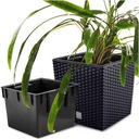 КВАДРАТНЫЙ ЦВЕТОЧНЫЙ ГОРШОК ИЗ РОТАГА ДЛЯ ДОМАШНЕГО САДА