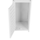 Toaletná skrinka nábytková skrinka Polica kúpeľňová skrinka so zásuvkou biela Výška nábytku 80 cm