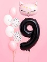Набор воздушных шаров для котенка на один год, на любой день рождения, 1–9 лет