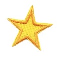 желтая звезда патч термо HAFT аппликационный патч S